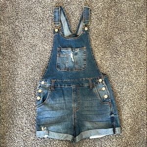 Denim overalls